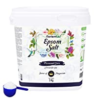 Nortembio Sal de Epsom 3 Kg. Fuente Concentrada de Magnesio. Sales 100% Puras. Baño y Cuidado Personal. E-Book Incluido.